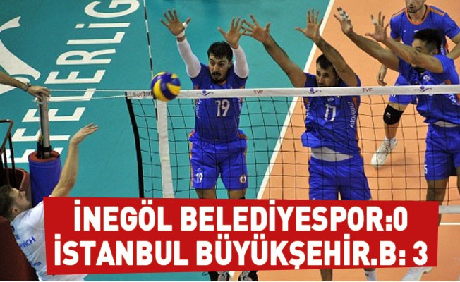 İnegöl Belediyespor-İstanbul Büyükşehir Belediyesi: 0-3