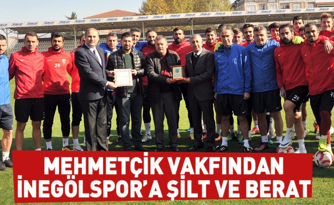 Mehmetçik Vakfından İnegölspor'a Şilt ve Berat