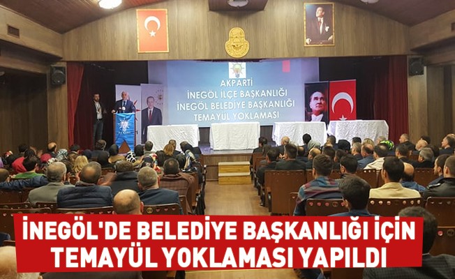 İnegöl'de Belediye Başkanlığı İçin Temayül Yoklaması Yapıldı