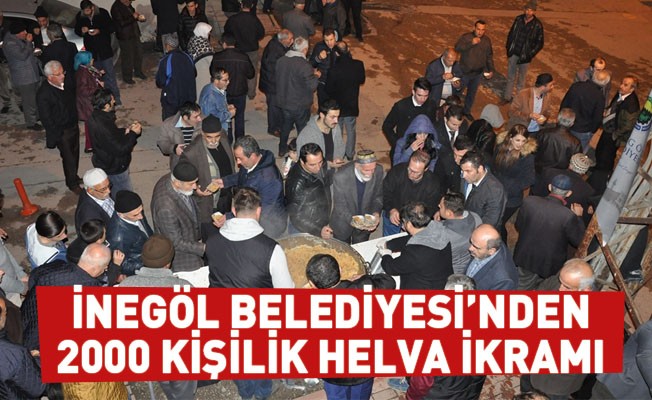 İnegöl Belediyesi’nden 2000 Kişilik Helva İkramı