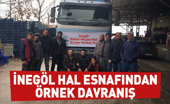 İnegöl Hal Esnafından Örnek Davranış