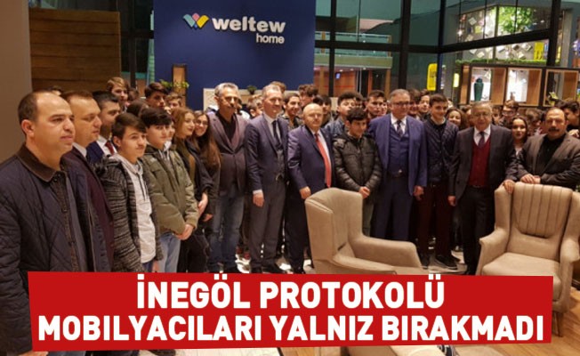 İnegöl protokolü mobilyacıları yalnız bırakmadı