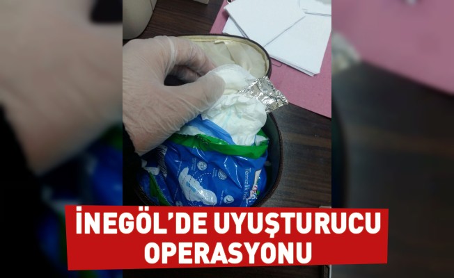 İnegöl'de yakalanan uyuşturucu bakın nerden çıktı