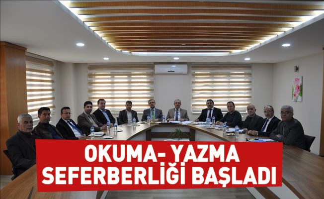 Okuma- yazma seferberliği başladı