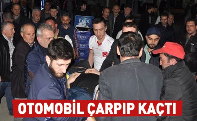 Otomobil çarpıp kaçtı