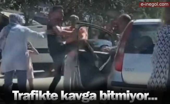 Trafikte kavga bitmiyor...