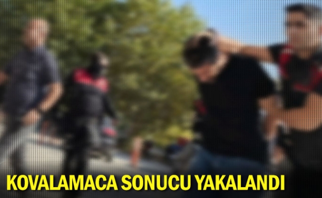 İnegöl'de kovalamaca sonucu yakalandı