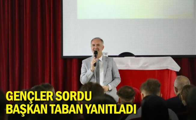 Gençler sordu Başkan Taban yanıtladı