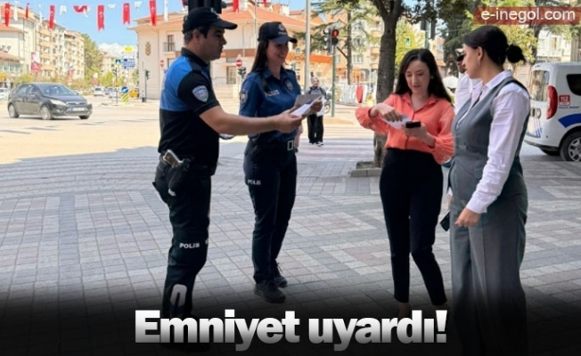 Emniyet uyardı!