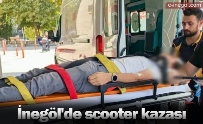 İnegöl'de scooter kazası