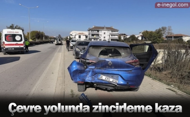 Çevre yolunda zincirleme kaza