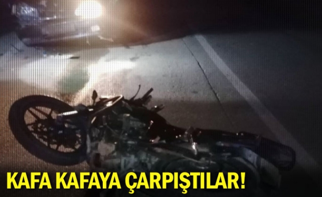 Kafa kafaya çarpıştılar!