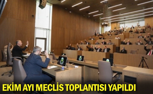 İnegöl Belediyesi Ekim ayı meclis toplantısı yapıldı