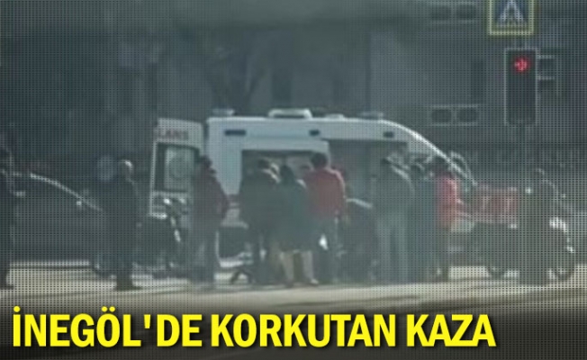 İnegöl'de korkutan kaza