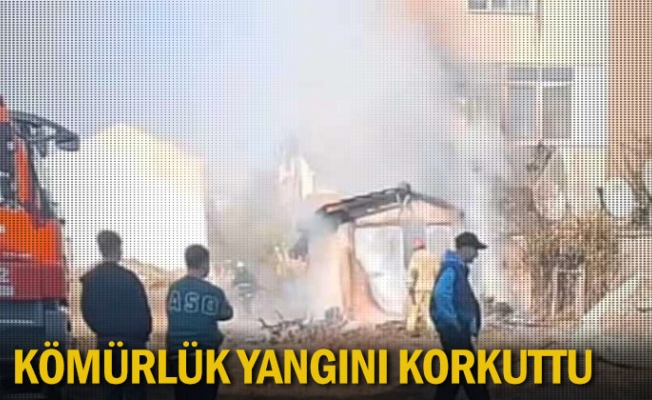 Kömürlük yangını korkuttu