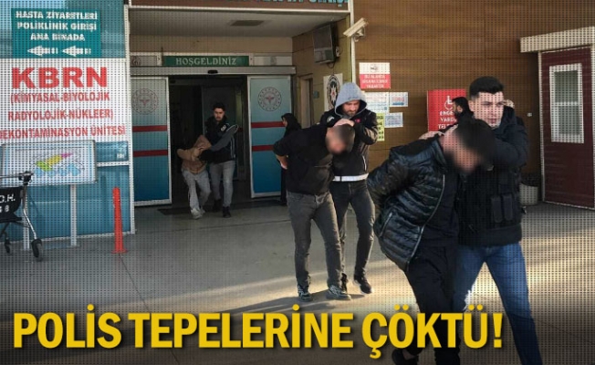 Polis tepelerine çöktü!