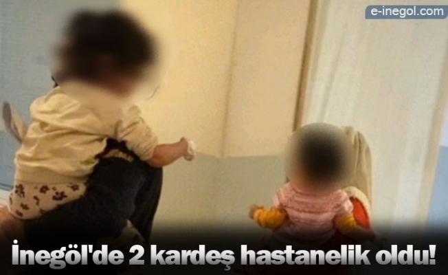 İnegöl'de 2 kardeş hastanelik oldu!