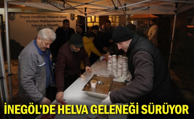 İnegöl'de helva geleneği sürüyor