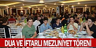 Dua ve İftarlı Mezuniyet Töreni