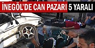 İnegöl'de Can Pazarı 5 Yaralı