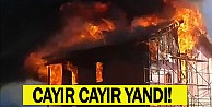 İnegöl'de ev cayır cayır yandı!