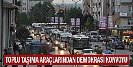 Toplu taşıma araçları İnegöl caddelerinde