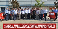 15 Kırsal Mahalleye Ceviz Soyma Makinesi Verildi