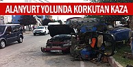 Alanyurt Yolunda Korkutan Kaza!