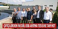 Çiftçilerden İnegöl OSB arıtma tesisine tam not