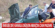 Kanala düşen araçta can pazarı