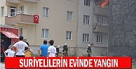 Suriyelilerin evinde yangın