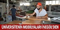 Üniversitenin mobilyaları İnegöl’den