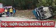 Yaşlı Kadın Kazada Hayatını Kaybetti