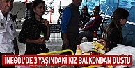 Balkondan düşen 3 yaşındaki çocuk yaralandı