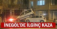 İnegöl'de İlginç Kaza