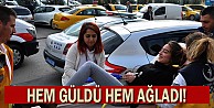 Hem güldü hem ağladı!