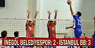 İnegöl Belediyespor: 2 - İstanbul BB: 3