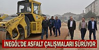 İnegöl'de Asfalt Çalışmaları Sürüyor