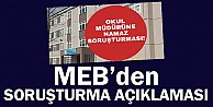 MEB'den soruşturma açıklaması