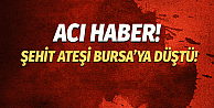 Bursa'ya şehit ateşi düştü!