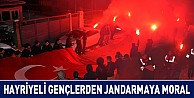 Hayriyeli Gençlerden Jandarmaya Moral