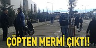 Çöpten  mermi çıktı