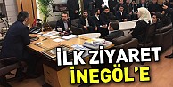 İlk ziyaret İnegöl'e