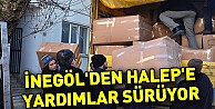 İnegöl'den Halep'e yardımlar sürüyor