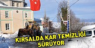 Kırsalda kar temizliği sürüyor