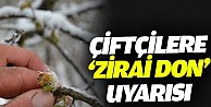 Meteorolojiden  zirai don uyarısı