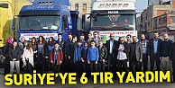 İnegöl’den Suriye’ye 6 tır yardım