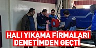 Halı Yıkama Firmaları Denetimden Geçti