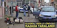 Otomobil ile elektrikli bisiklet çarpıştı: 1 yaralı