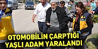 Otomobilin çarptığı yaşlı adam yaralandı